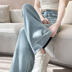 Jeans Women's Loose High Waist Moonlight Blue Wide Leg Trousers