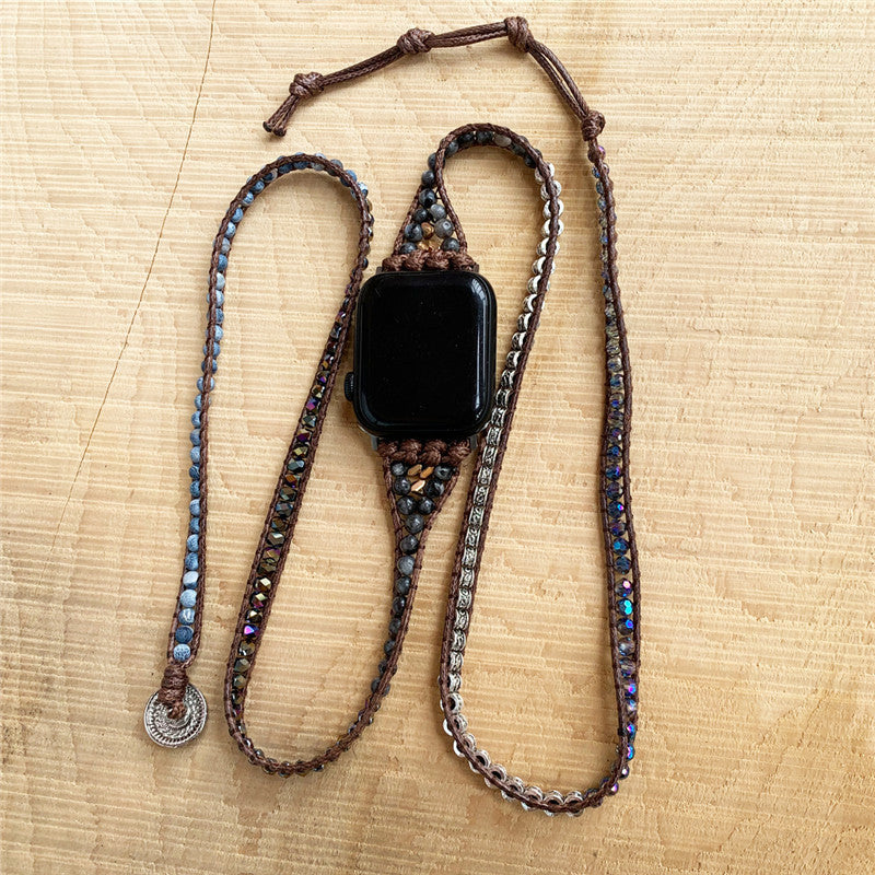 Agate Woven Bohemian Watch Band