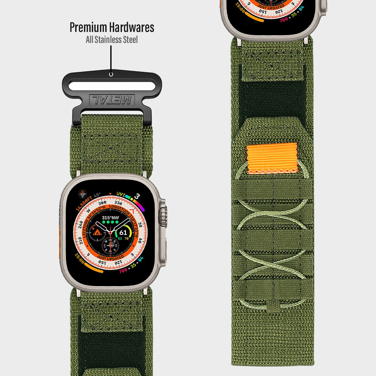 Applicable Watch Iwatch Series Strap Loop Nylon Canvas Strap Sports Outdoor