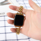 Stainless Steel Double Row Chain Watch Band