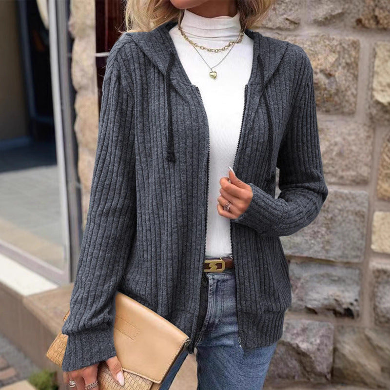 Striped Casual Sweatshirt Loose Sweater