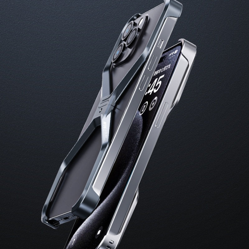 Aluminum Alloy Case New Hollow-out Frameless Heat Radiating Phone Shell