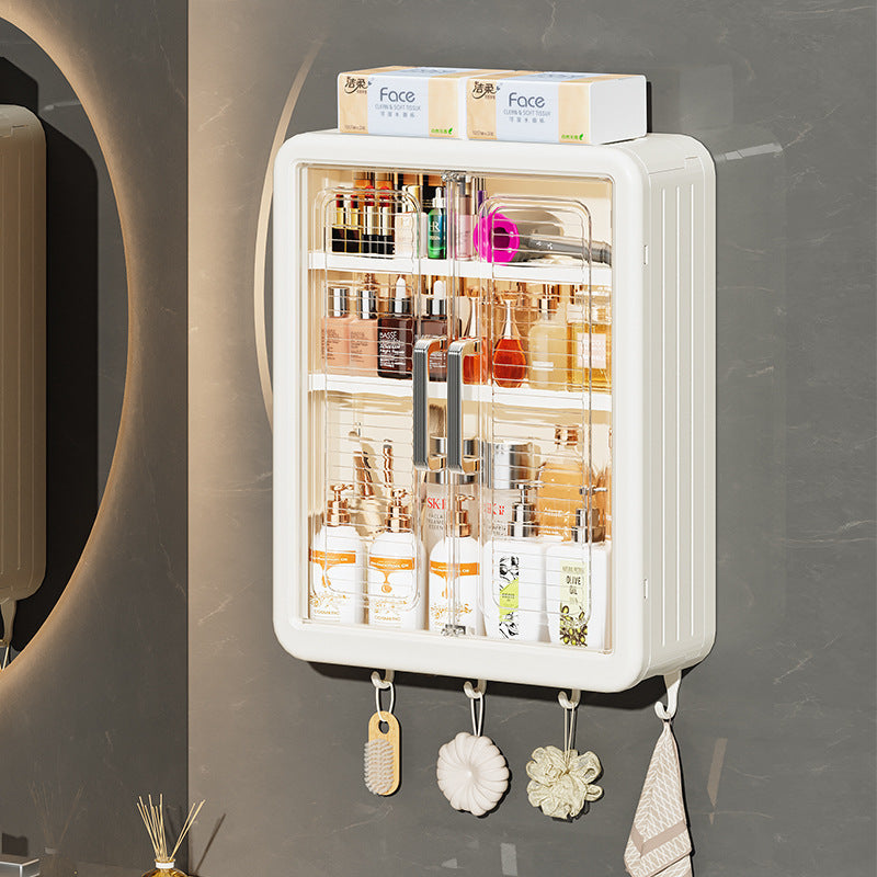 Bathroom Kitchen Storage Rack Wall-mounted Cosmetics Storage Cabinet